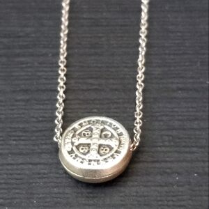 Sterling Silver Necklace St. Benedict